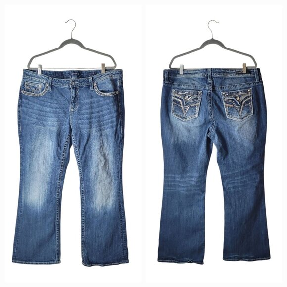 Vigoss Heritage Fit Dark wash Bootcut Jeans - Picture 1 of 9